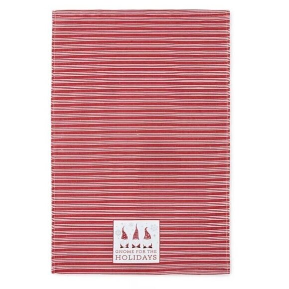 Red Holiday Christmas Gnome For The Holidays Kitchen Dish Tea Towels 2 Pack NWT - Picture 8 of 9